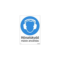 NO BRAND VENDOR (SE) Skylt Hörselskydd 210x297mm