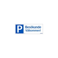 NO BRAND VENDOR (SE) Skylt Parkering Besökare 297x105mm