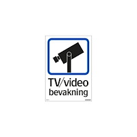NO BRAND VENDOR (SE) Skylt TV/video148x210mm