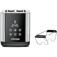 Rommelsbacher Brödrost Sunny TO 850 Rostfri LED-Disp Touch Control