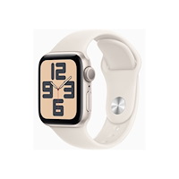 Apple Apple Watch SE (GPS) 2a generation - stjärnljusaluminium - smart klocka med sportband - starlight - 32 GB