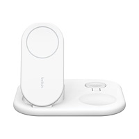 Belkin Belkin BoostCharge 3-in-1 trådlöst laddställ - magnetisk, hopfällbar, med Qi2 - + växelströmsadapter - 15 Watt