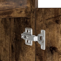 vidaXL Skrivbord Rökt Ek 140x49x76 cm Konstruerat trä