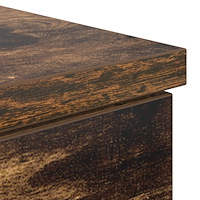 vidaXL Skrivbord Rökt Ek 140x49x76 cm Konstruerat trä