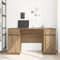 vidaXL Skrivbord Artisan Ek 140x49x76 cm Konstruerat trä
