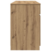 vidaXL Skrivbord Artisan Ek 140x49x76 cm Konstruerat trä