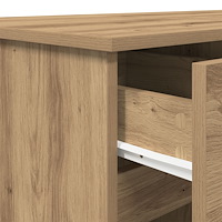 vidaXL Skrivbord Artisan Ek 140x49x76 cm Konstruerat trä
