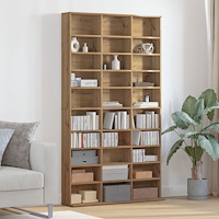 vidaXL CD-skåp i Artisan ek - 101x23x177,5 cm tillverkat av konstruerat trä