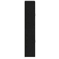 vidaXL Skåp 2 st Svart Ek 69,5x34x180 cm Konstruerat trä