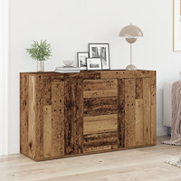 vidaXL Skåp Gammalt trä Massivt återvunnet trä 120 x 36 x 69 cm