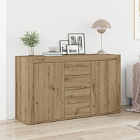 vidaXL Sideboard Hantverks-ek Konstruerat trä 120 x 36 x 69 cm