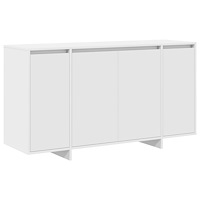 vidaXL Vit Sideboard Vit Trä 135 x 41 x 75 cm Vit Sideboard