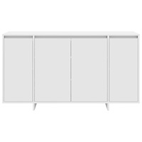 vidaXL Vit Sideboard Vit Trä 135 x 41 x 75 cm Vit Sideboard