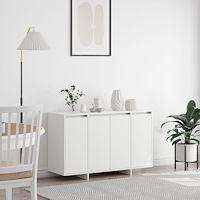 vidaXL Vitt Sideboard Vitt Konstruerat trä 120 x 41 x 75 cm
