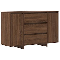 vidaXL Skåp Brun Ek 120x41x75 cm Konstruerat trä