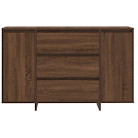 vidaXL Skåp Brun Ek 120x41x75 cm Konstruerat trä