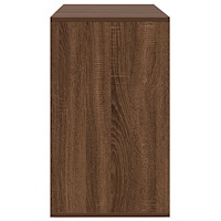 vidaXL Skåp Brun Ek 120x41x75 cm Konstruerat trä