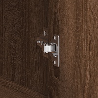 vidaXL Skåp Brun Ek 120x41x75 cm Konstruerat trä