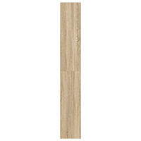 vidaXL Sonoma Ek Bokhylla Sonoma ek Konstruerat trä 80 x 30 x 198 cm