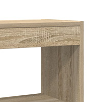 vidaXL Sonoma Ek Bokhylla Sonoma ek Konstruerat trä 80 x 30 x 198 cm