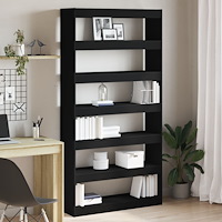 vidaXL Bokhylla Svart Konstruerat trä 100 x 30 x 198 cm Bokhylla