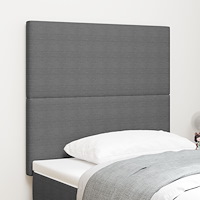 vidaXL Sänggavel Enkelt Design Ljusgrå 100 cm Manchestertyg