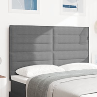 vidaXL Sänggavel Enkel Design Ljusgrå 140 cm Manchester