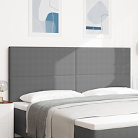 vidaXL Huvudgavel Enkel Design Ljusgrå 200 cm Corduroy Tyg
