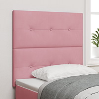 vidaXL Sänggavel Med Knappig Sammet Rosa 80 cm