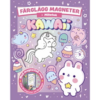 Tukan Förlag Färglägg magneter Kawaii : Målarbok (häftad)