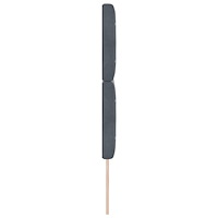vidaXL Sänggavel Kristallknapp Tuftad Mörkgrå 140 cm Sammet