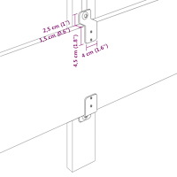 vidaXL Sänggavel Kristallknapp Tuftad Mörkgrå 140 cm Sammet