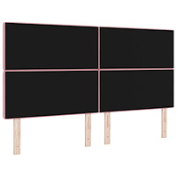 vidaXL Sänggavel Kristallknapp Tuftad Rosa 180 cm Sammet
