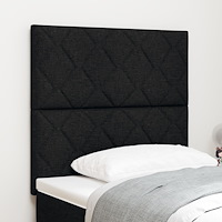 vidaXL Sänggavel Diamantblock Design Svart 100 cm Tyg, vidaXL Sänggavel Diamantblock Design Svart 200 cm Tyg