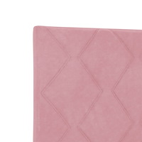 vidaXL Sänggavel med Diamantblock Design i Rosa 180 cm Sammet