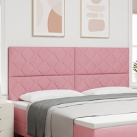 vidaXL Huvudgavel Rosa 200 cm Sammet