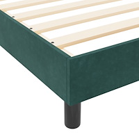 vidaXL Sängram Mörkgrön 80x200 cm Sammet