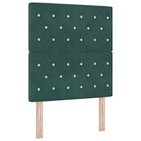 vidaXL Sängram Mörkgrön 80x200 cm Sammet