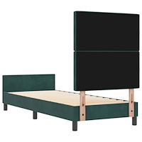 vidaXL Sängram Mörkgrön 80x200 cm Sammet