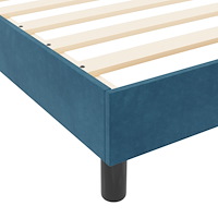 vidaXL Sängram Mörkblå 90x200 cm Sammet