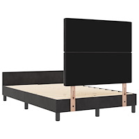 vidaXL Sängram Svart 120x200 cm Sammet