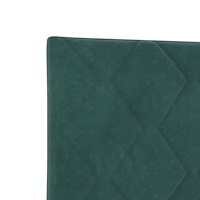 vidaXL Sängram Mörkgrön 80x200 cm Sammet