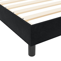 vidaXL Svart Sammet Sängram 120x200 cm