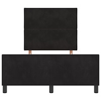 vidaXL Svart Sammet Sängram 120x200 cm