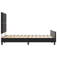 vidaXL Svart Sammet Sängram 120x200 cm