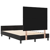 vidaXL Svart Sammet Sängram 120x200 cm
