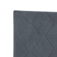vidaXL Sängram Mörkgrå 180x200 cm Sammet