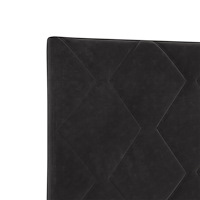 vidaXL Sängram Svart 180x200 cm Sammet
