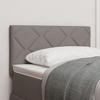 vidaXL Huvudgavel Diamantblock Design Taupe 80 cm Tyg