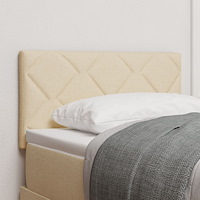 vidaXL Sänggavlar med Diamantblock Design Grädde 80 cm Tyg